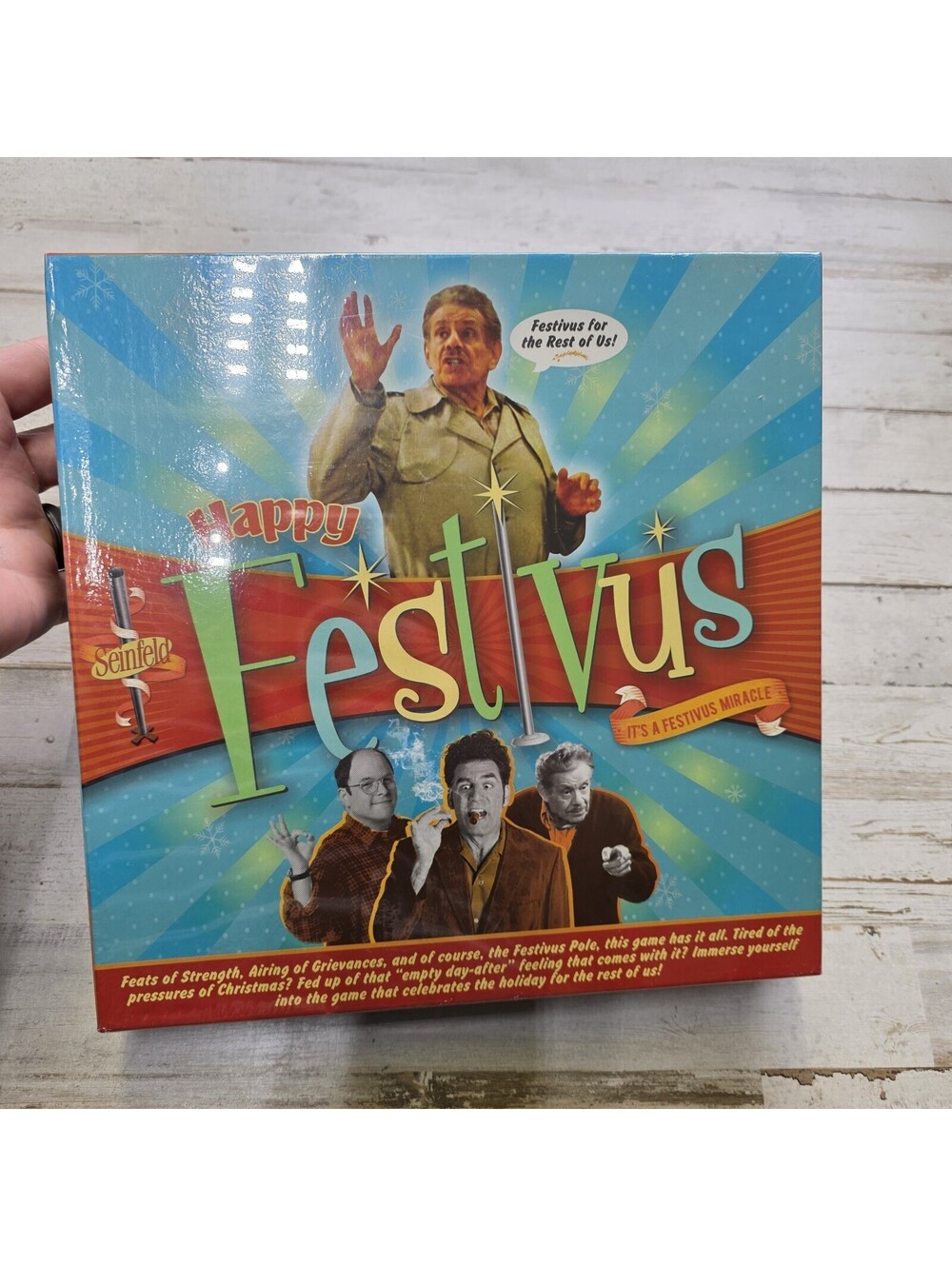Seinfeld Happy Festivus Board Game Holiday Themed Board Game NEW Sealed